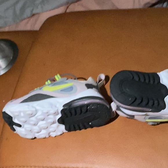 Kids Athletic Shoes - Gray and Neon Green - Picture 2 of 6